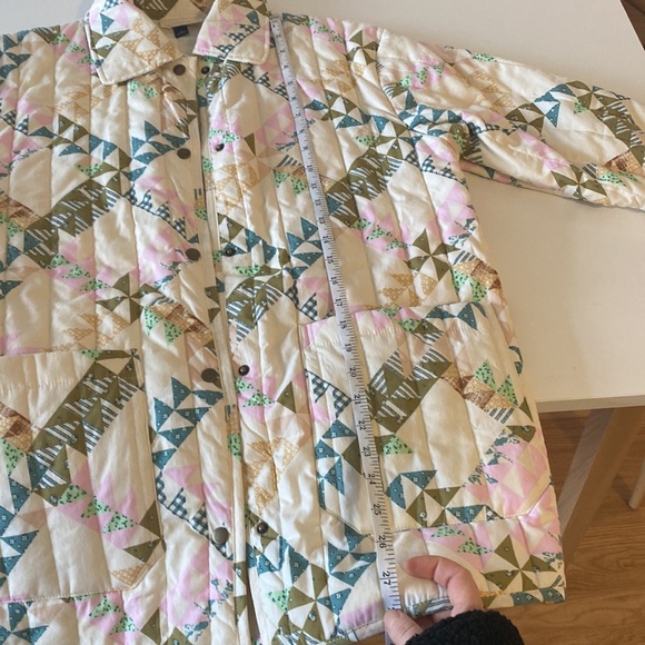 Universal Thread Quilted Patchwork Button Up Jacket Coat Sz S - Picture 12 of 12